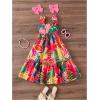 image:imageSOLY HUX Toddler Girls Summer Dress Floral Print Square Neck Sleeveless Flowy Maxi Long DressesMulti Floral