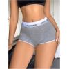 image:imageSOLY HUX Womens Boyshorts Underwear Mid Rise Full Coverage Boxer Briefs PantiesGrey Letter