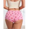 image:imageSOLY HUX Womens Graphic Female Boxer Briefs Funny Boy Shorts Panties for Teen Girls Cute Novelty Underwear for Women Pink Cherry Large