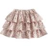 image:imageSOLY HUX Girls Ruffle Mini Skirt Elastic Waist Layered A Line Textured Summer SkirtsPure Light Pink