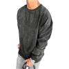 image:imageSOLY HUX Mens Corduroy Sweatshirt Long Sleeve Crew Neck Casual Pullover Tops for Fall WinterPure Black