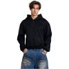 image:imageSOLY HUX Mens Glitter Hoodies Long Sleeve Hooded Sparkly Pullover Sweatshirt StreetwearPure Black