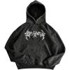 image:imageSOLY HUX Mens Graphic Hoodies Y2k Gothic Drawstring Long Sleeve Hooded Pullover Sweatshirt Vintage StreetwearBlack