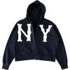 image:imageSOLY HUX Mens Letter Graphic Zip Up Hoodie Sweatshirt Long Sleeve Drop Shoulder Casual Jacket with PocketRoyal Blue Letter