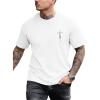 image:imageSOLY HUX Mens Short Sleeve Printed TShirt Summer Classic Graphic Tees Faith Shirts StreetwearWhite Letter