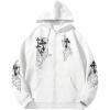image:imageSOLY HUX Mens Y2k Zip Up Hoodie Gothic Print Hooded Sweatshirt Retro Jacket Outerwear StreetwearWhite Graphic