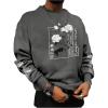 image:imageSOLY HUX Sweatshirts for Men Floral Letter Graphic Crew Neck Long Sleeve Pullover Fall TopsGrey Floral