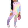 image:imageSOLY HUX Toddler Girls Clothing Sets Tie Dye Long Sleeve Hoodie Sweatshirt Tops and Leggings 2 Piece Fall Winter OutfitsMulticolor