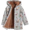 image:imageSOLY HUX Toddler Girls Floral Print Fleece Lined Hooded Jacket Button Down Outerwear Coat Fall Winter ClothesGrey Floral