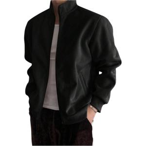 image:imageSOLY HUX Boys Bomber Jacket Zip Up Mock Neck Long Sleeve Casual Varsity Jacket Fall Winter OuterwearPure Black