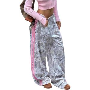 image:imageSOLY HUX Girls Camo Sweatpants Elastic Waist Baggy Wide Leg Casual Pants StreetwearGrey Maple Leaf