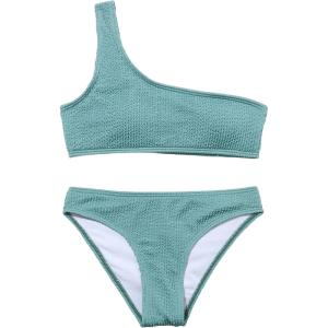 image:imageSOLY HUX Girls One Shoulder Bikini Bathing Suits 2 Piece SwimsuitsArmy Green