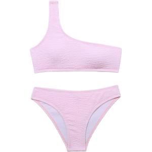 image:imageSOLY HUX Girls One Shoulder Bikini Bathing Suits 2 Piece SwimsuitsPink