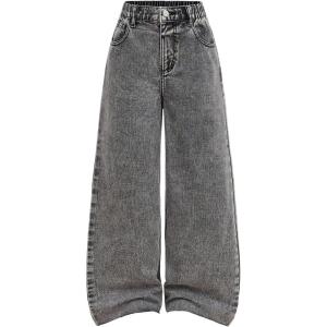 image:imageSOLY HUX Girls Wide Leg Jeans High Waisted Baggy Denim Pants Casual StreetwearPure Light Grey
