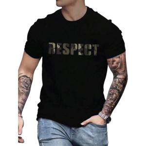 image:imageSOLY HUX Mens Summer Crew Neck T Shirts Short Sleeve Camo Letter Graphic Tee Shirt TopsBlack Letter