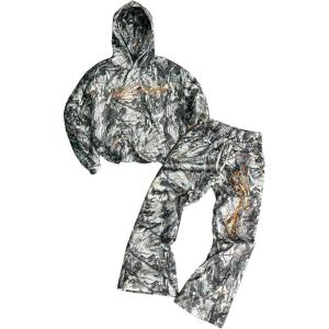 image:imageSOLY HUX Mens Tracksuit 2 Piece Outfits Camo Graphic Long Sleeve Hoodies Sweatshirt and Flare Sweatpants Fall ClothesMulticolor Camo