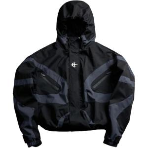 image:imageSOLY HUX Mens Windbreaker Jackets Streetwear Full Zip Hooded Lightweight Sports Casual OuterwearBlack Graphic