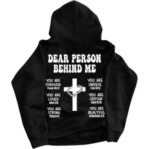 image:imageSOLY HUX Mens Y2k Gothic Graphic Hoodie Letter Print Long Sleeve Hooded Sweatshirt Pullover Tops StreetwearBlack Graphic