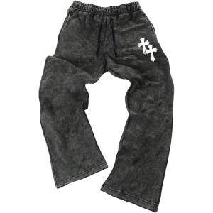 image:imageSOLY HUX Mens Y2k Sweatpants Drawstring Gothic Wide Leg Baggy Pants Fall Clothes StreetwearBlack Cross