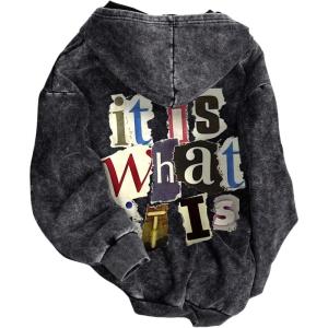 image:imageSOLY HUX Mens Zip Up Graphic Hoodies Sweatshirts Hooded Jackets Hip Hop Concert Tops StreetwearBlack Graphic