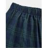 image:imageSOLY HUX Girls Wide Leg Plaid Pants Elastic Waist Casual Baggy Sweatpants Fall ClothesGreen Plaid