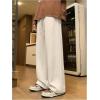 image:imageSOLY HUX Mens Baggy Sweatpants Drawstring Elastic Waist Wide Leg Casual Track PantsPure Apricot