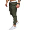 image:imageSOLY HUX Mens Casual Joggers Pants Drawstring Elastic Waist Hiking Outdoor Pants with PocketsPlain Army Green