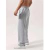 image:imageSOLY HUX Mens Drawstring Sweatpants Elastic Waist Straight Leg Casual Pants with PocketsPure Grey