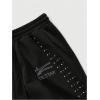 image:imageSOLY HUX Mens Rhinestone Glitter Baggy Sweatpants Drawstring Waist Streetwear PantsBlack Rhinestone