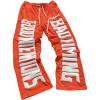 image:imageSOLY HUX Mens Baggy Sweatpants Letter Graphic Drawstring Waist Straight Leg Pants Casual StreetwearOrange Letter