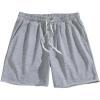 image:imageSOLY HUX Mens Sweat Shorts Drawstring Elastic Waist Raw Hem Workout Casual Summer Shorts with PocketsPure Grey