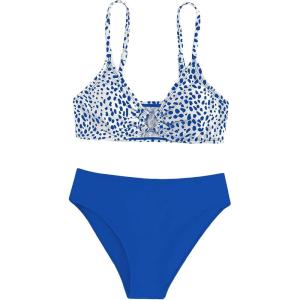 image:imageSOLY HUX Girls Floral Print Bikini Bathing Suits 2 Piece SwimsuitsBlue Printed