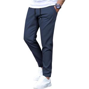 image:imageSOLY HUX Mens Drawstring Waist Straight Leg Casual Pants Open Bottom Athletic Outdoor SweatpantsPlain Blue