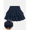 image:imageSOLY HUX Girls High Waisted Ruffle Short Tennis Skirts Skort Skater Golf Skirt with Shorts UnderneathDark Blue