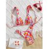 image:imageSOLY HUX Bathing Suit for Women Floral Print Triangle High Cut Swimsuit Two Piece Bikini SetMulticoloured Floral