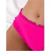 image:imageSOLY HUX Bikini Bottoms for Women Frill Trim Swimsuit Bottom Summer Beach Swim BriefsSolid Hotpink