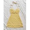 image:imageSOLY HUX Womens Cut Out Tie Backless Halter Dress Sleeveless Mini Beach Vacation DressesPlain Yellow