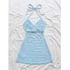image:imageSOLY HUX Womens Cut Out Tie Backless Halter Dress Sleeveless Mini Beach Vacation DressesSolid Light Blue