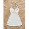 image:imageSOLY HUX Womens Cut Out Tie Backless Halter Dress Sleeveless Mini Beach Vacation DressesSolid White