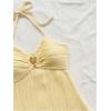 image:imageSOLY HUX Womens Cut Out Tie Backless Halter Dress Sleeveless Mini Beach Vacation DressesSolid Yellow