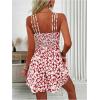 image:imageSOLY HUX Womens Floral Print Cami Dress Spaghetti Strap A Line Flowy Summer Mini Dresses SundressRed Floral