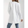 image:imageSOLY HUX Womens Open Front Jacket Elegant Long Sleeve Dressy Casual Jackets OuterwearPlain White
