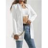 image:imageSOLY HUX Womens Open Front Jacket Elegant Long Sleeve Dressy Casual Jackets OuterwearPlain White