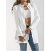 image:imageSOLY HUX Womens Open Front Jacket Elegant Long Sleeve Dressy Casual Jackets OuterwearPlain White