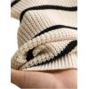 image:imageSOLY HUX Womens Plus Size Bow Sweater Striped Sweater with Bows Back Off The Shoulder Knit Tops Fall ClothesMulticolor Striped