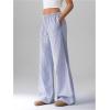 image:imageSOLY HUX Womens Striped Drawstring Pants Straight Leg Casual Lounge Pajama Pants Boxer Bottoms Y2k Trousers with PocketRoyal Blue