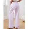 image:imageSOLY HUX Womens Striped Drawstring Pants Straight Leg Casual Lounge Pajama Pants Boxer Bottoms Y2k Trousers with PocketSolid Pink