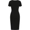 image:imageSOLY HUX Womens Summer Short Sleeve Midi Dress PU Leather Zipper Split Bodycon DressesMulti