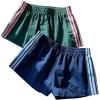 image:imageSOLY HUX Womens Elastic Waist Side Striped Summer Track Shorts 2 Packs Lounge BottomsBlue and Green