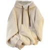 image:imageSOLY HUX Womens Fleece Hoodies Pullover Long Sleeve Drawstring Hooded Sweatshirts Fall ClothesPure Apricot